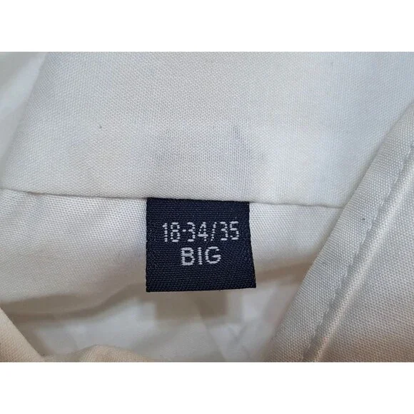 Vintage Mens Puritan White Long Sleeve Shirt Button Up Wrinkle Free Size XXL-2XL - Picture 9 of 10